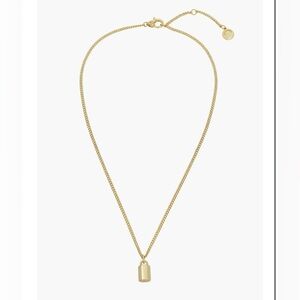 All Saints Bolt Pendant Necklace